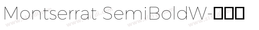 Montserrat SemiBoldW字体转换